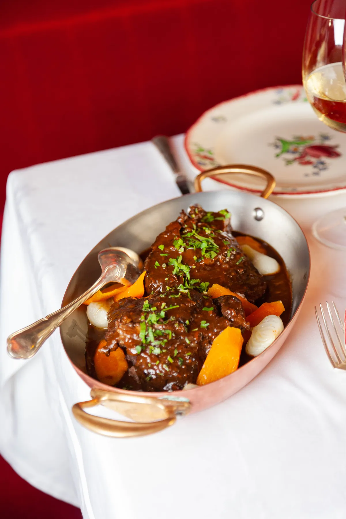 Bourguignon-style beef cheek